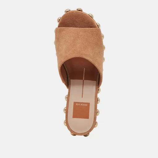 GLORI HEELS PECAN SUEDE