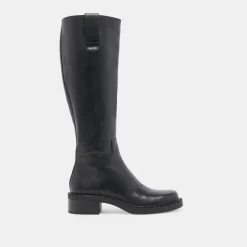 GLORY H2O EXTRA WIDE CALF BOOTS BLACK LEATHER