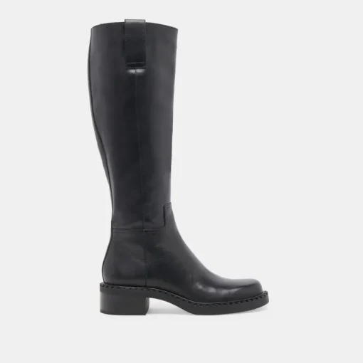 GLORY H2O EXTRA WIDE CALF BOOTS BLACK LEATHER