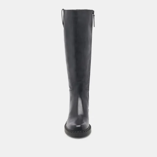GLORY H2O EXTRA WIDE CALF BOOTS BLACK LEATHER