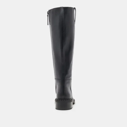 GLORY H2O EXTRA WIDE CALF BOOTS BLACK LEATHER