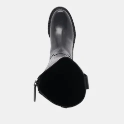 GLORY H2O EXTRA WIDE CALF BOOTS BLACK LEATHER
