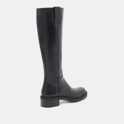 GLORY H2O EXTRA WIDE CALF BOOTS BLACK LEATHER