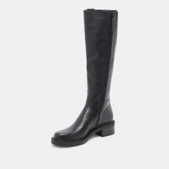 GLORY H2O EXTRA WIDE CALF BOOTS BLACK LEATHER