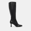 GYRA EXTRA WIDE CALF BOOTS BLACK LEATHER