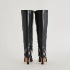 GYRA EXTRA WIDE CALF BOOTS BLACK LEATHER