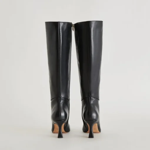 GYRA EXTRA WIDE CALF BOOTS BLACK LEATHER