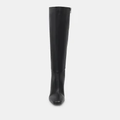 GYRA EXTRA WIDE CALF BOOTS BLACK LEATHER
