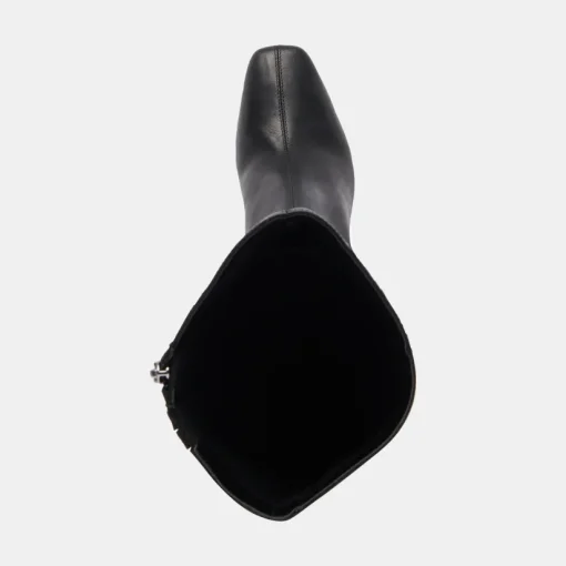 GYRA EXTRA WIDE CALF BOOTS BLACK LEATHER