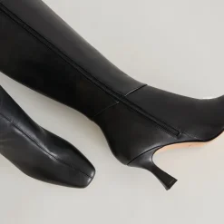 GYRA EXTRA WIDE CALF BOOTS BLACK LEATHER