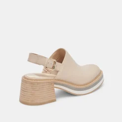 HANIAH HEELS BISCUIT LEATHER