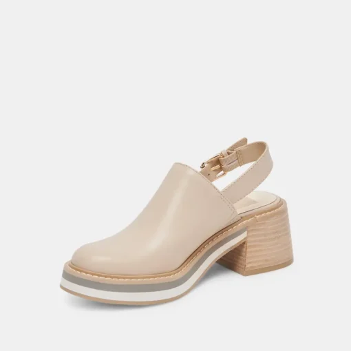 HANIAH HEELS BISCUIT LEATHER