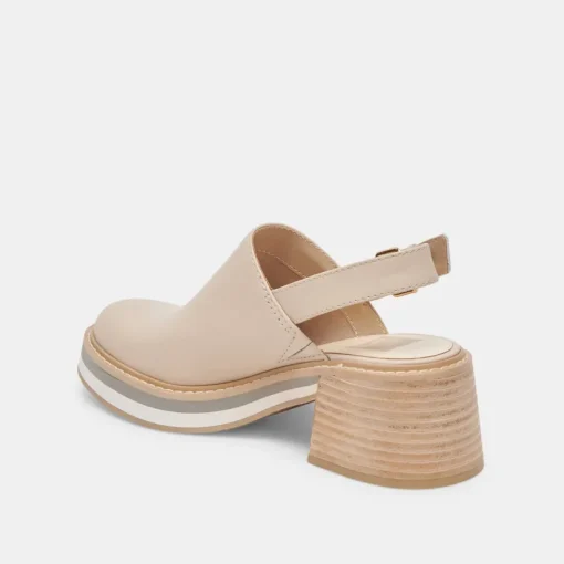 HANIAH HEELS BISCUIT LEATHER