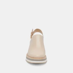 HANIAH HEELS BISCUIT LEATHER