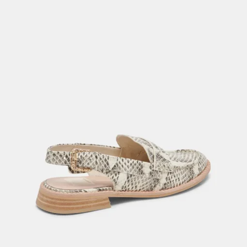 HARDI LOAFERS GREY WHITE SNAKE EMBOSSED