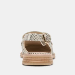 HARDI LOAFERS GREY WHITE SNAKE EMBOSSED