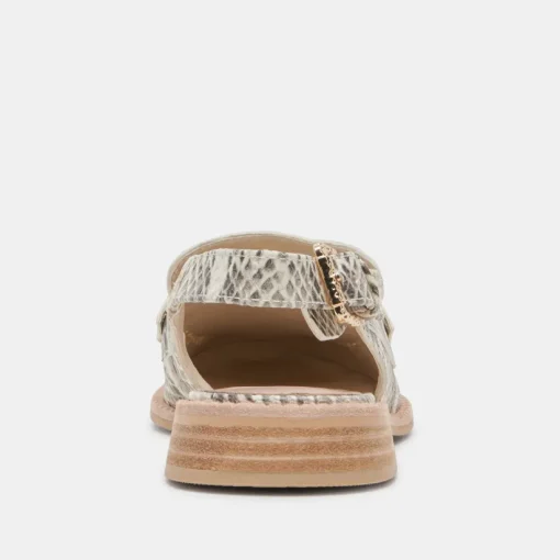 HARDI LOAFERS GREY WHITE SNAKE EMBOSSED