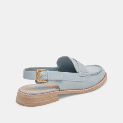 HARDI LOAFERS SKY BLUE CRINKLE PATENT