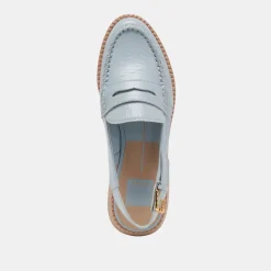 HARDI LOAFERS SKY BLUE CRINKLE PATENT