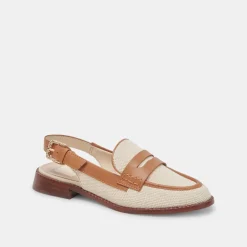 HARDI LOAFERS TAN MULTI CANVAS
