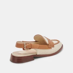 HARDI LOAFERS TAN MULTI CANVAS