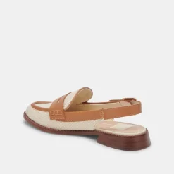 HARDI LOAFERS TAN MULTI CANVAS