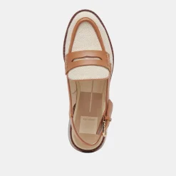 HARDI LOAFERS TAN MULTI CANVAS