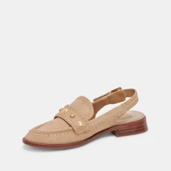 HARDI STUD LOAFERS CAMEL SUEDE