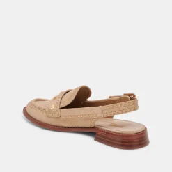 HARDI STUD LOAFERS CAMEL SUEDE