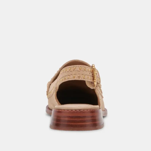 HARDI STUD LOAFERS CAMEL SUEDE
