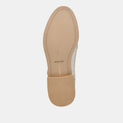HARDI STUD LOAFERS IVORY CRINKLE PATENT
