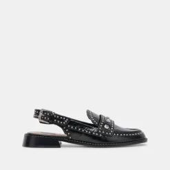 HARDI STUD LOAFERS MIDNIGHT CRINKLE PATENT