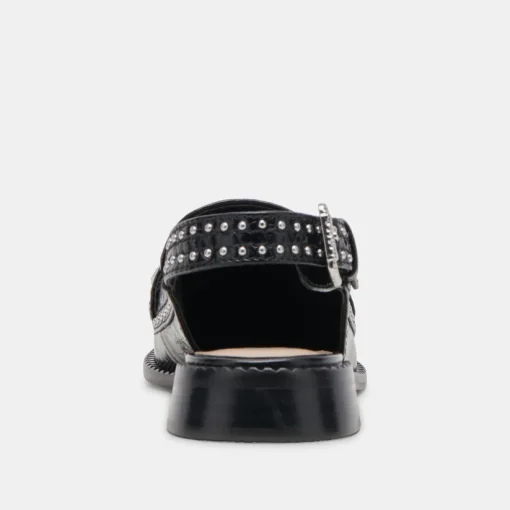 HARDI STUD LOAFERS MIDNIGHT CRINKLE PATENT