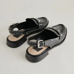 HARDI STUD LOAFERS MIDNIGHT CRINKLE PATENT