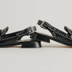 HARDI STUD LOAFERS MIDNIGHT CRINKLE PATENT