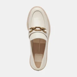 HARLEN LOAFERS IVORY CRINKLE PATENT