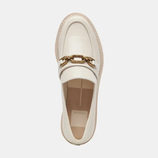 HARLEN LOAFERS IVORY CRINKLE PATENT
