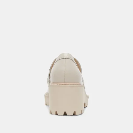 HARLEN LOAFERS IVORY CRINKLE PATENT
