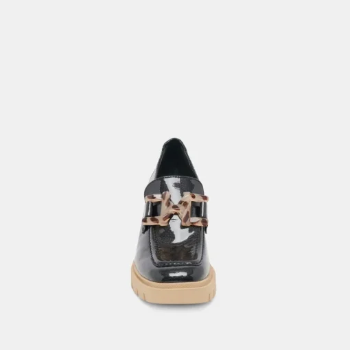HAROLD HEELS MIDNIGHT PATENT LEATHER