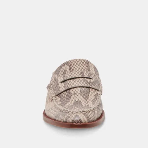 HAVAN LOAFERS SAND SNAKE EMBOSSED