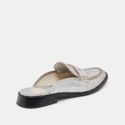 HAVAN LOAFERS SILVER DISTRESSED LEATHER