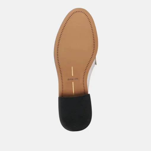 HAVAN LOAFERS SILVER DISTRESSED LEATHER