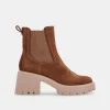 HAWK H20 WIDE BOOTIES DK BROWN SUEDE