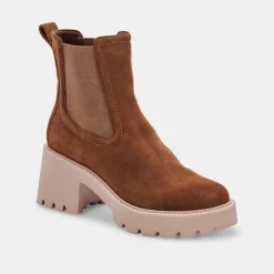 HAWK H20 WIDE BOOTIES DK BROWN SUEDE