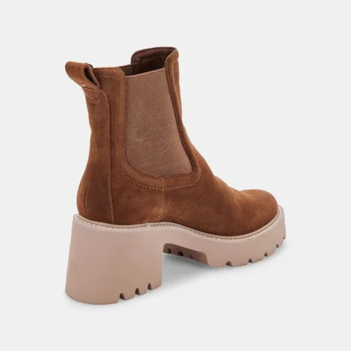 HAWK H20 WIDE BOOTIES DK BROWN SUEDE