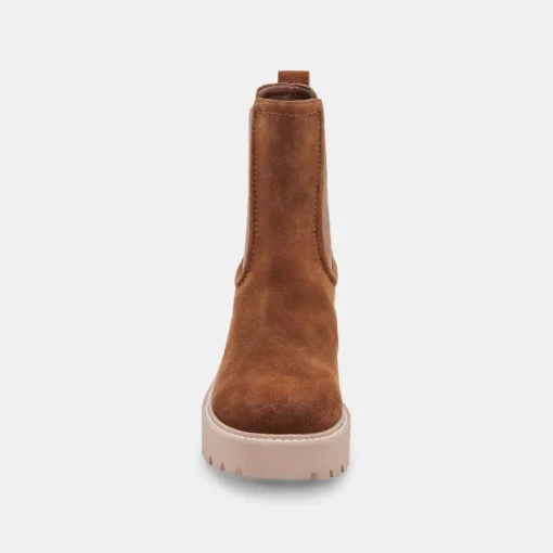 HAWK H20 WIDE BOOTIES DK BROWN SUEDE