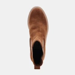 HAWK H20 WIDE BOOTIES DK BROWN SUEDE