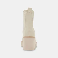 HAWK H20 WIDE BOOTIES IVORY LEATHER