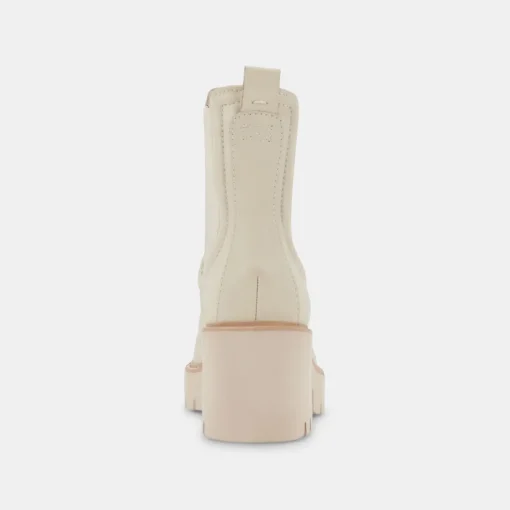 HAWK H20 WIDE BOOTIES IVORY LEATHER
