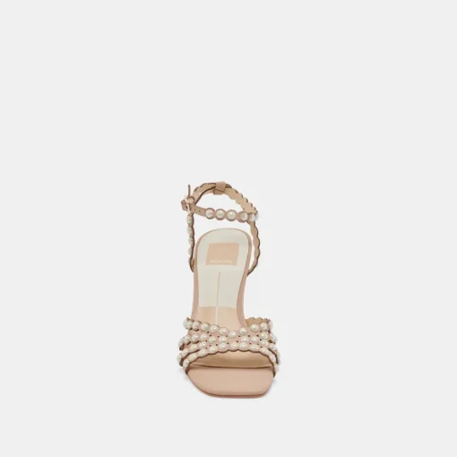HELLEN PEARL HEELS LT BLUSH LEATHER
